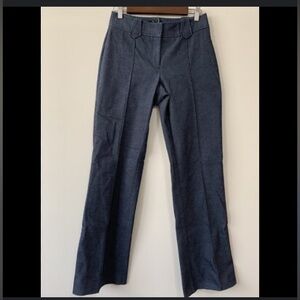 The Limited-stretch pants, casual flare, blue denim